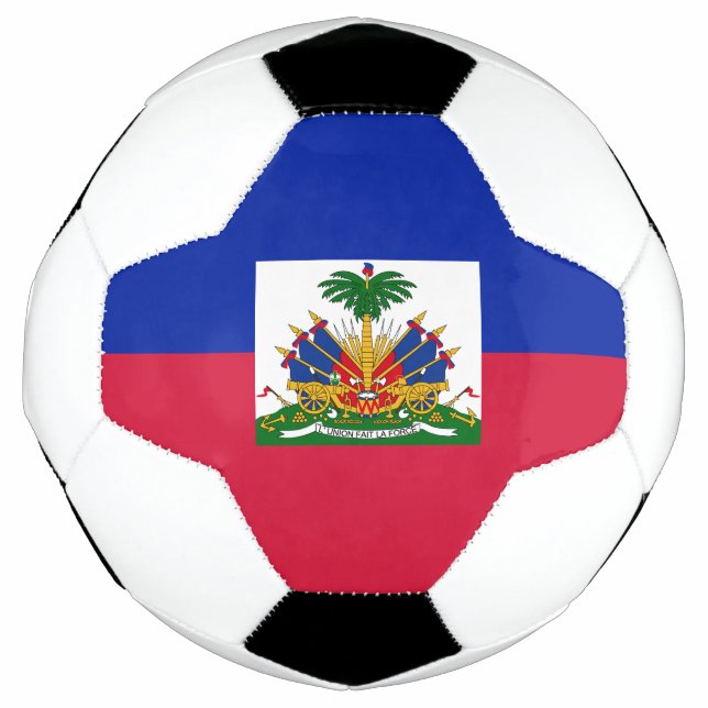 Balón De Fútbol Bandera de Haití (Anverso)