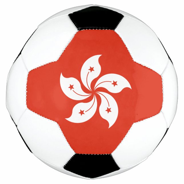 Balón De Fútbol Bandera de Hong Kong (Anverso)