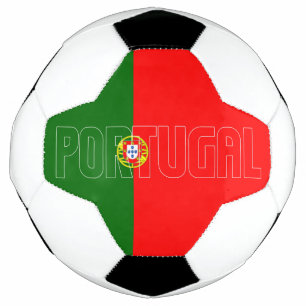 Balón De Fútbol Bandera de Inscripción de Portugal Patriótico Verd