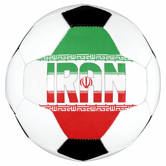 Balón De Fútbol Bandera de Irán, bola de fútbol patriótico (Anverso)