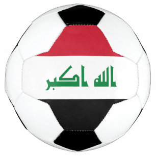 Balón De Fútbol Bandera de Iraq