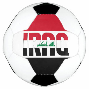 Balón De Fútbol Bandera de Iraq Adorable Patriótico