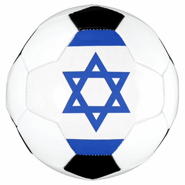 Balón De Fútbol Bandera de Israel (Anverso)