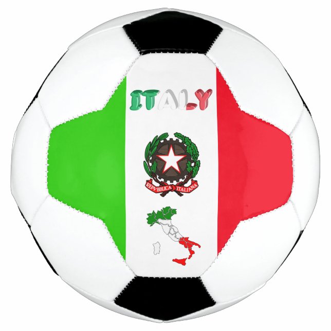 Balón De Fútbol Bandera de Italia (Anverso)
