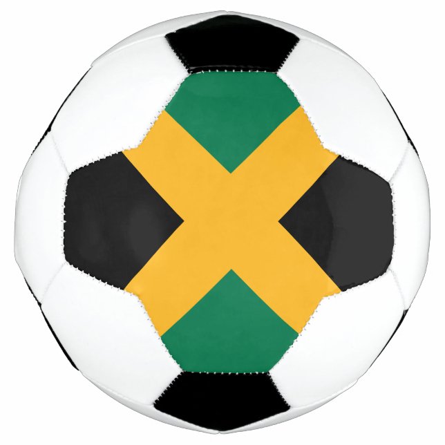 Balón De Fútbol Bandera de Jamaica (Anverso)