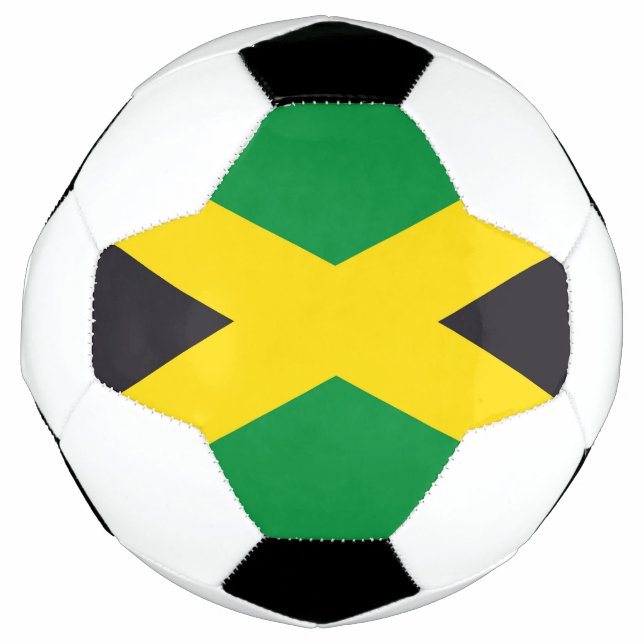 Balón De Fútbol Bandera de Jamaica (Anverso)
