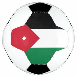 Balón De Fútbol Bandera de Jordania