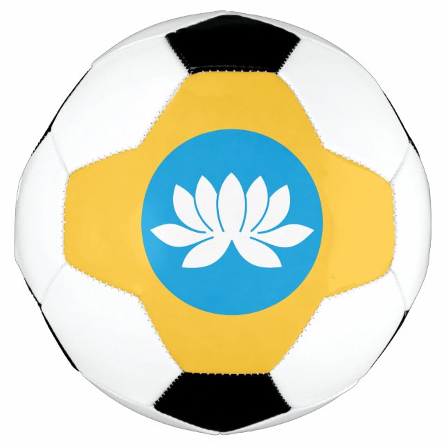 Balón De Fútbol Bandera de Kalmukia (Anverso)