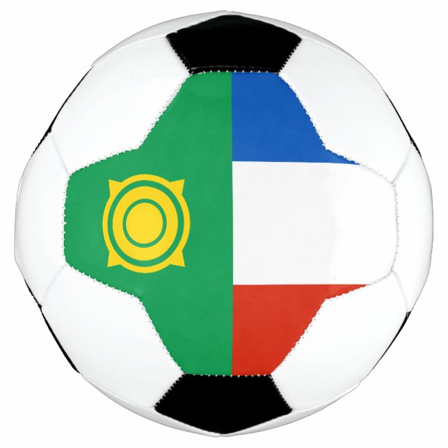 Balón De Fútbol Bandera de Khakasia (Anverso)