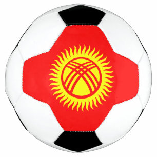 Balón De Fútbol Bandera de Kirguistán