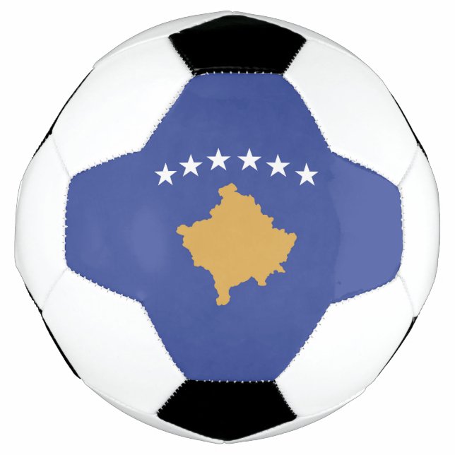 Balón De Fútbol Bandera de Kosovo (Anverso)