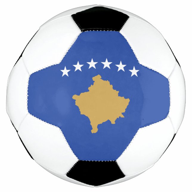 Balón De Fútbol Bandera de Kosovo (Anverso)