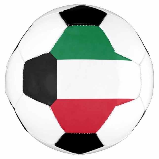 Balón De Fútbol Bandera de Kuwait (Anverso)