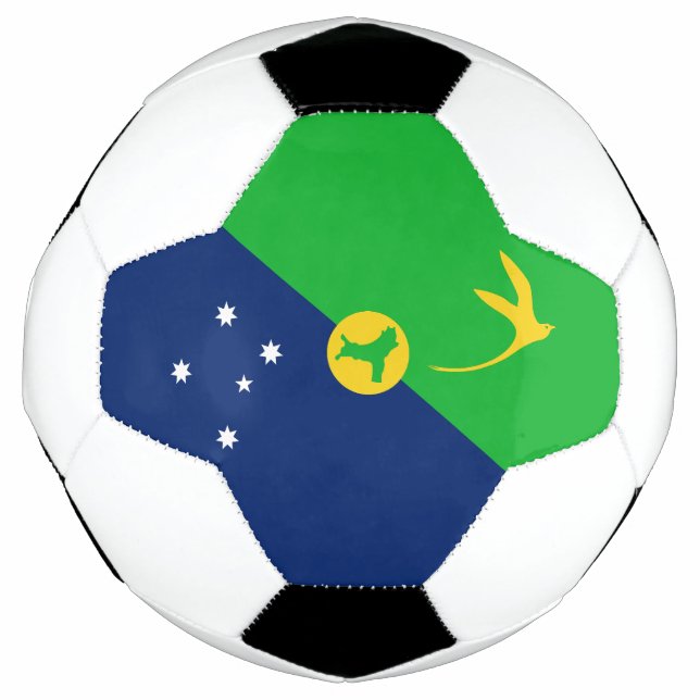 Balón De Fútbol Bandera de la isla de los navidades (Anverso)