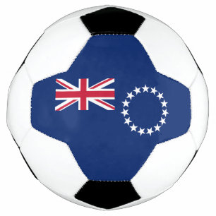 Balón De Fútbol Bandera de las Islas Cook