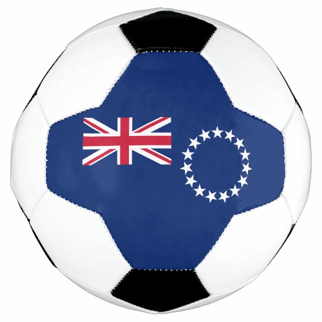 Balón De Fútbol Bandera de las Islas Cook (Anverso)