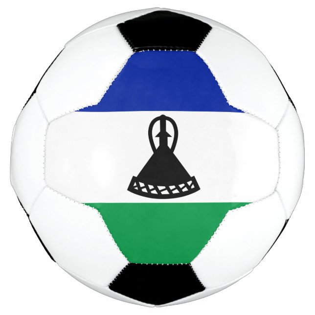 Balón De Fútbol Bandera de Lesoto (Anverso)