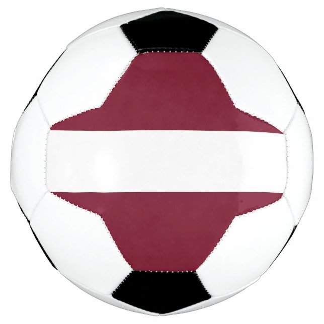 Balón De Fútbol Bandera de Letonia (Anverso)