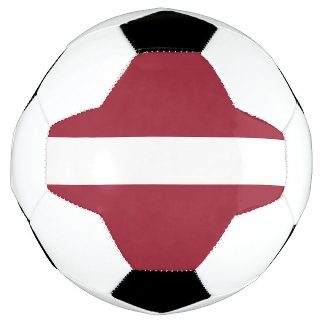 Balón De Fútbol Bandera de Letonia (Anverso)