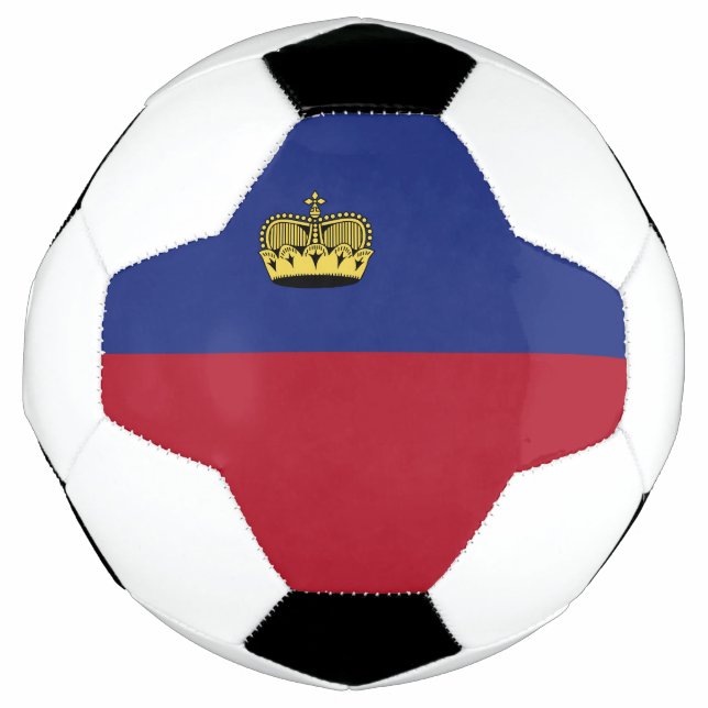 Balón De Fútbol Bandera de Liechtenstein (Anverso)