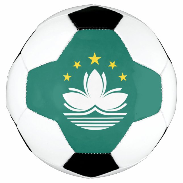 Balón De Fútbol Bandera de Macao (Anverso)