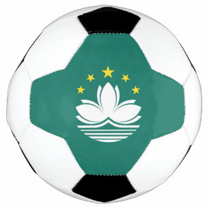 Balón De Fútbol bandera de Macao