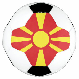 Balón De Fútbol Bandera de Macedonia del Norte