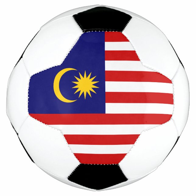 Balón De Fútbol Bandera de Malasia (Anverso)