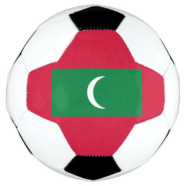 Balón De Fútbol Bandera de Maldivas (Anverso)