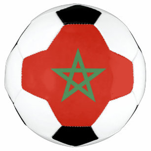 Balón De Fútbol Bandera de Marruecos
