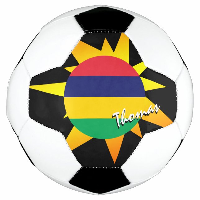 Balón De Fútbol Bandera de Mauricio y Mauricio/BANG (Anverso)