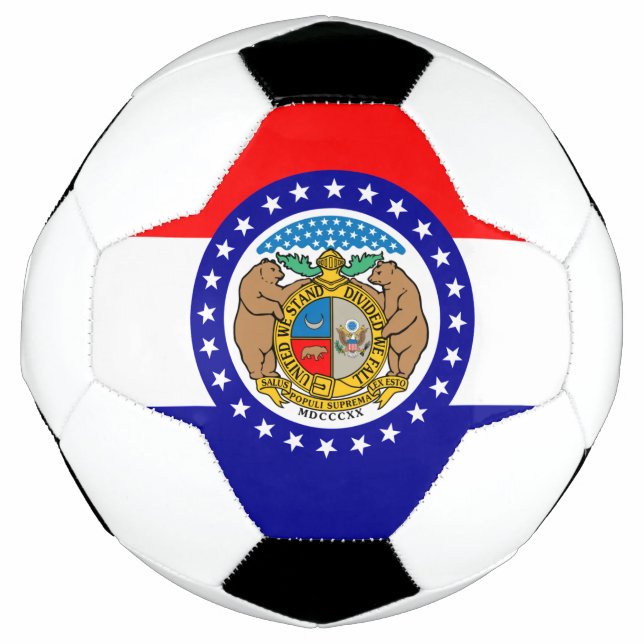 Balón De Fútbol Bandera de Misuri (Anverso)