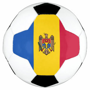Balón De Fútbol Bandera de Moldavia