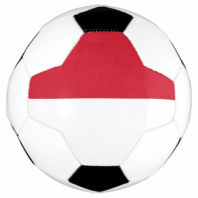 Balón De Fútbol Bandera de Mónaco (Anverso)