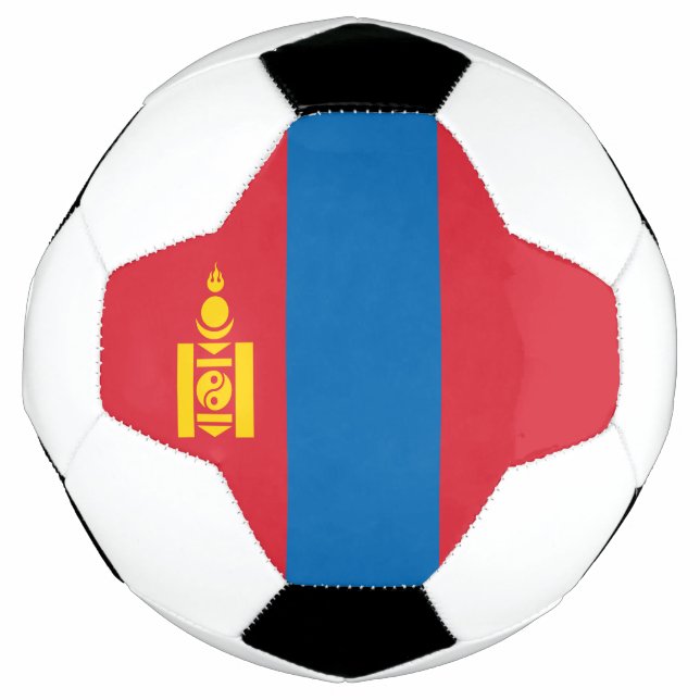 Balón De Fútbol Bandera de Mongolia (Anverso)