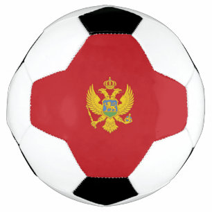 Balón De Fútbol Bandera de Montenegro