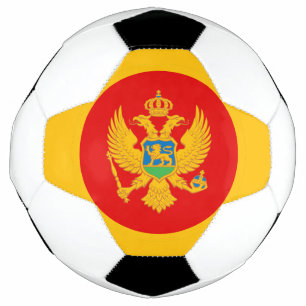 Balón De Fútbol Bandera de Montenegro