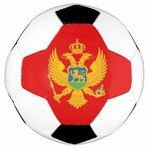 Balón De Fútbol Bandera de Montenegro