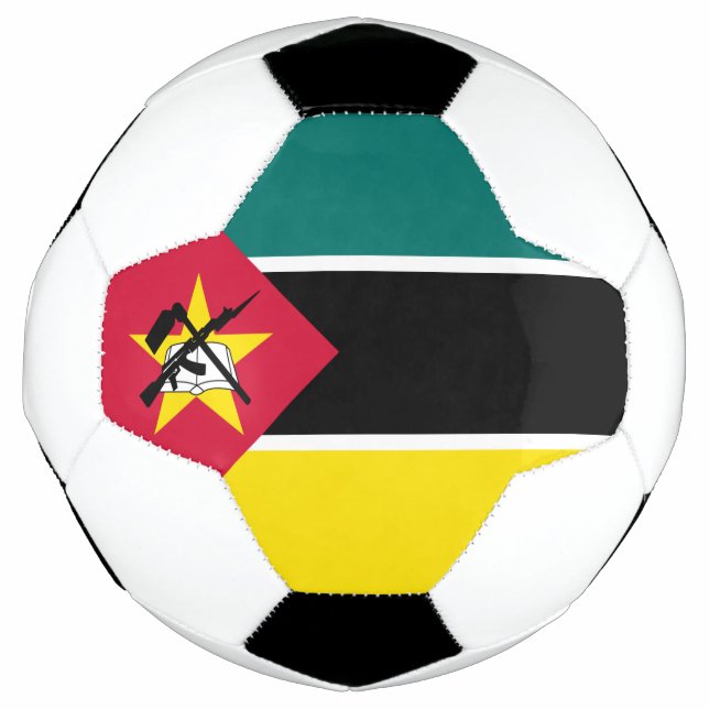 Balón De Fútbol Bandera de Mozambique (Anverso)