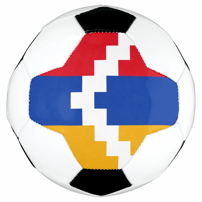 Balón De Fútbol Bandera de Nagorno Karabakh (Anverso)