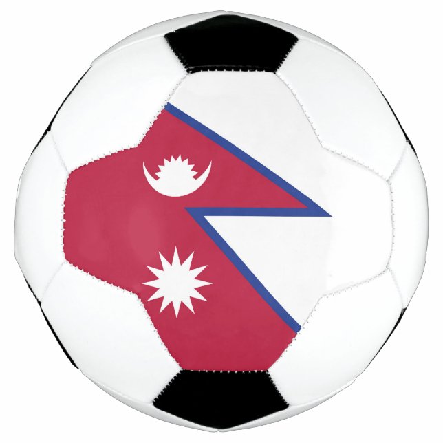 Balón De Fútbol Bandera de Nepal (Anverso)