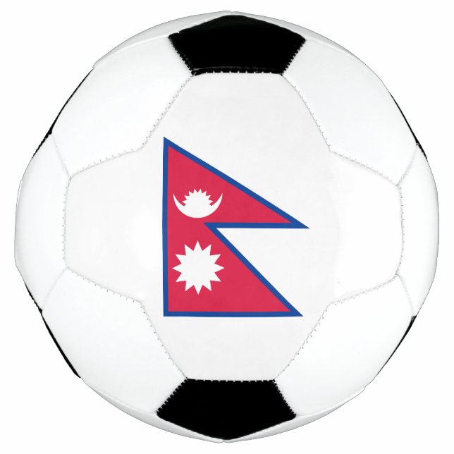 Balón De Fútbol Bandera de Nepal (Anverso)