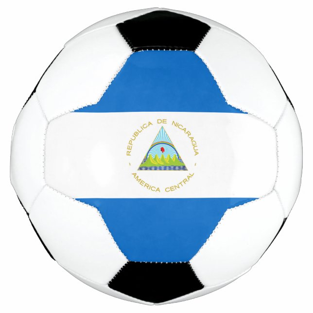 Balón De Fútbol Bandera de Nicaragua (Anverso)