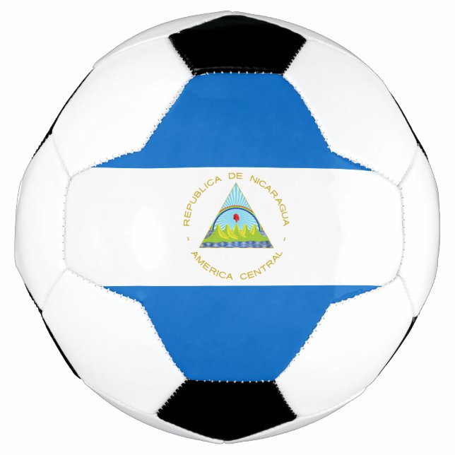 Balón De Fútbol Bandera de Nicaragua (Anverso)
