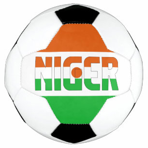 Balón De Fútbol Bandera de Níger Adorable Patriótico