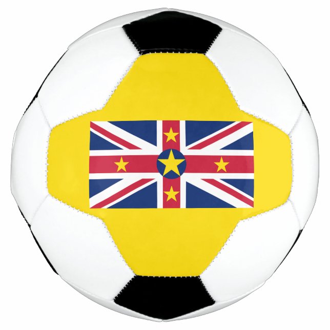 Balón De Fútbol Bandera de Niue (Anverso)
