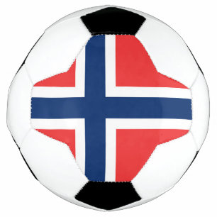Balón De Fútbol Bandera de Noruega