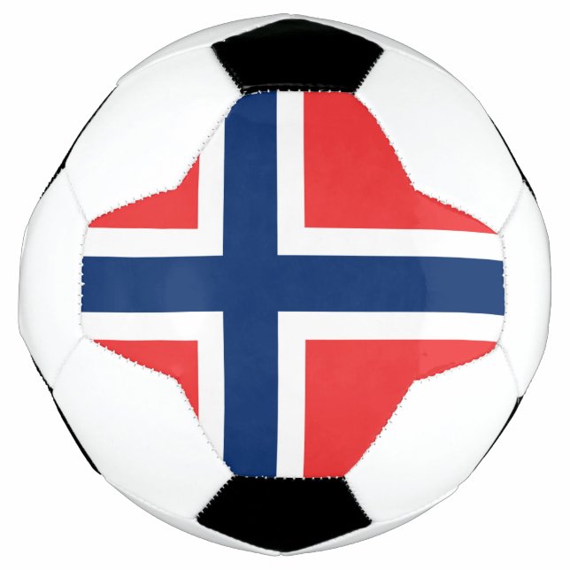 Balón De Fútbol Bandera de Noruega (Anverso)