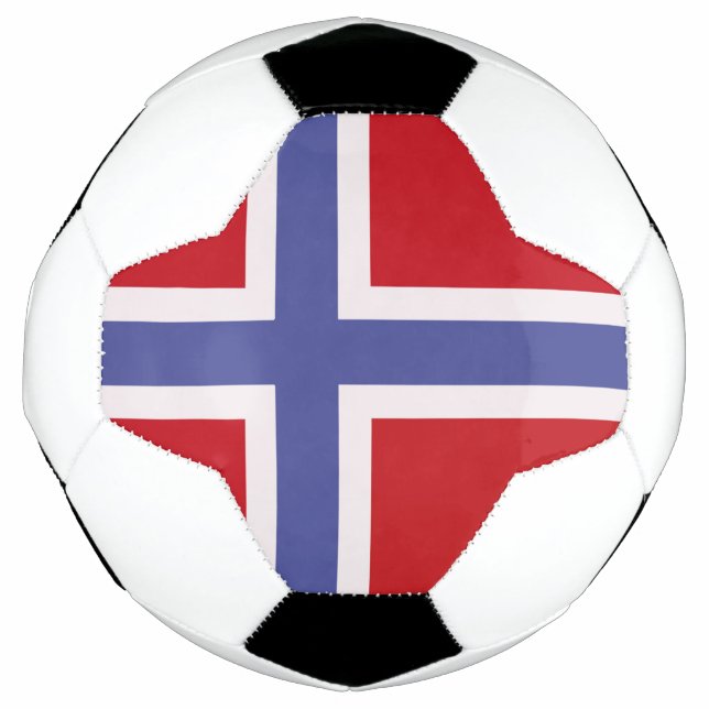 Balón De Fútbol Bandera de Noruega (Anverso)