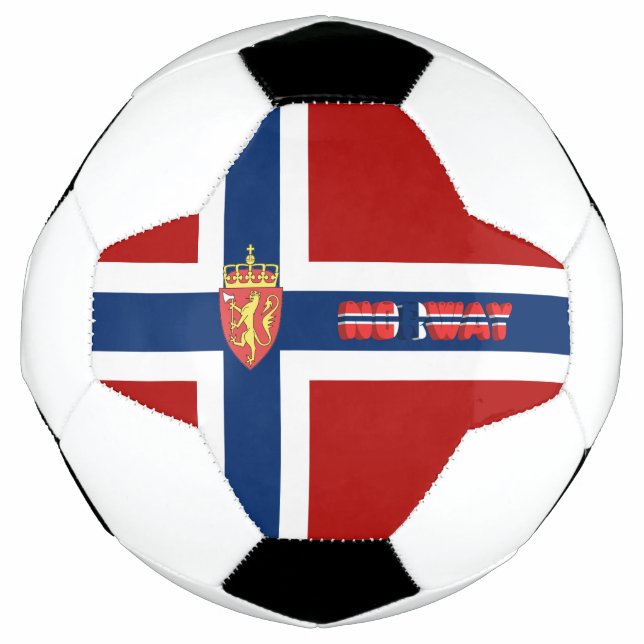 Balón De Fútbol Bandera de Noruega (Anverso)